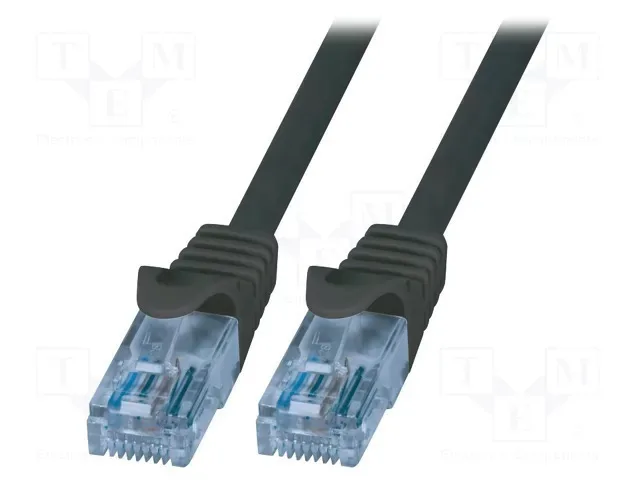 20250619125602_c9b160ee LogiLink U/UTP Cat.6a Καλώδιο Δικτύου Ethernet 0.25m Μαύρο 1τμχ CP3013U - Image 1