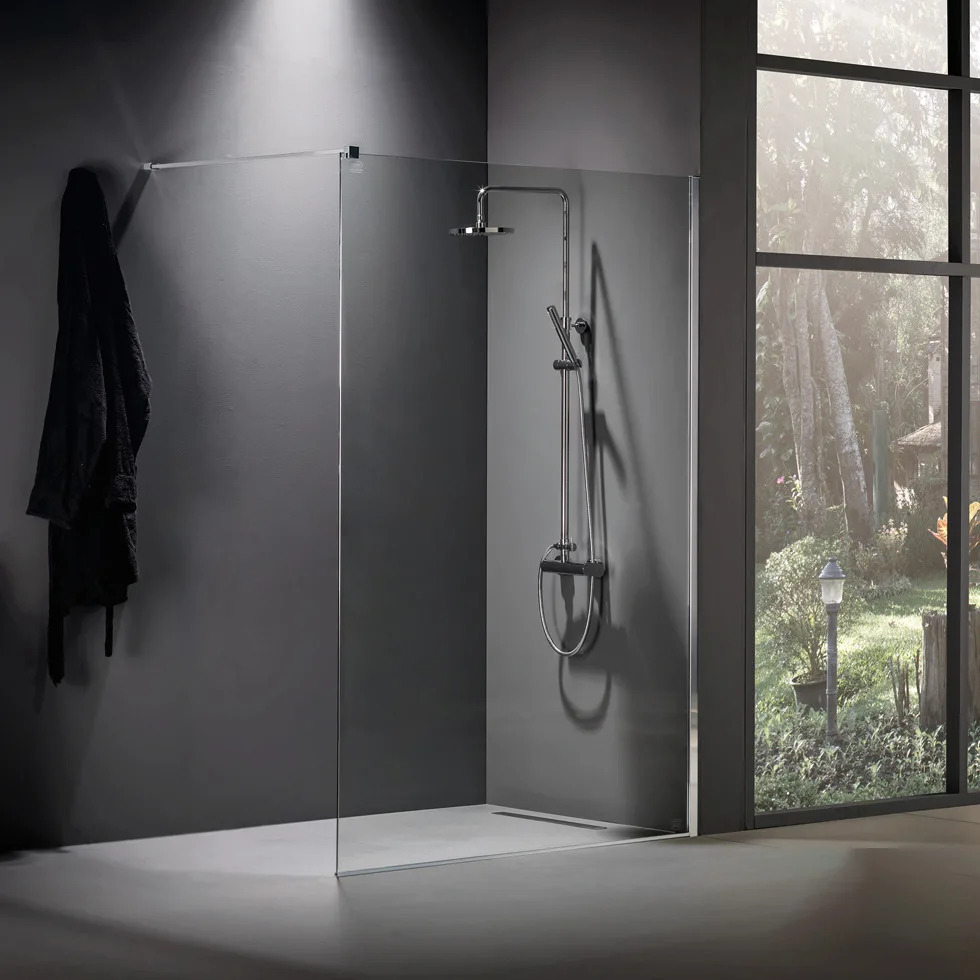 Σταθερό Panel Devon Iwis Walk-in Wd80c-100+x3/185-100 82x185υ Διάφανο - Image 1