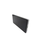 Shelly Display Επιτοίχιος Διακόπτης Τοίχου Wi-Fi Διπλός με Πλαίσιο Ασημί