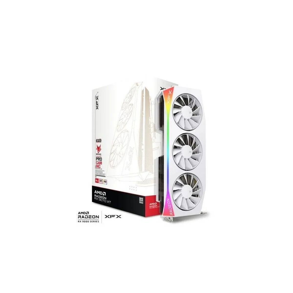 20250623142713_xfx_radeon_rx_9070_xt_16gb_gddr6_mercury_oc_white_gaming_edition_karta_grafikon_rx_97trgbbw9 XFX Radeon RX 9070 XT 16GB GDDR6 Mercury OC White Gaming Edition Κάρτα Γραφικών RX-97TRGBBW9 - Image 1