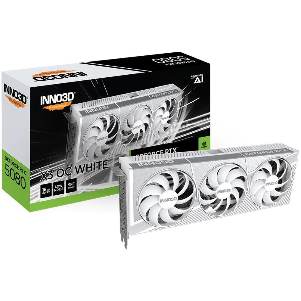 Inno 3D GeForce RTX 5080 16GB GDDR7 iChill X3 OC Κάρτα Γραφικών N50803-16D7X-17605211 - Image 1