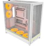 Montech HS01 PRO Gaming Midi Tower Κουτί Υπολογιστή με Πλαϊνό Παράθυρο και RGB Φωτισμό Λευκό