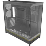 Montech HS02 Gaming Midi Tower Κουτί Υπολογιστή με Πλαϊνό Παράθυρο Μαύρο