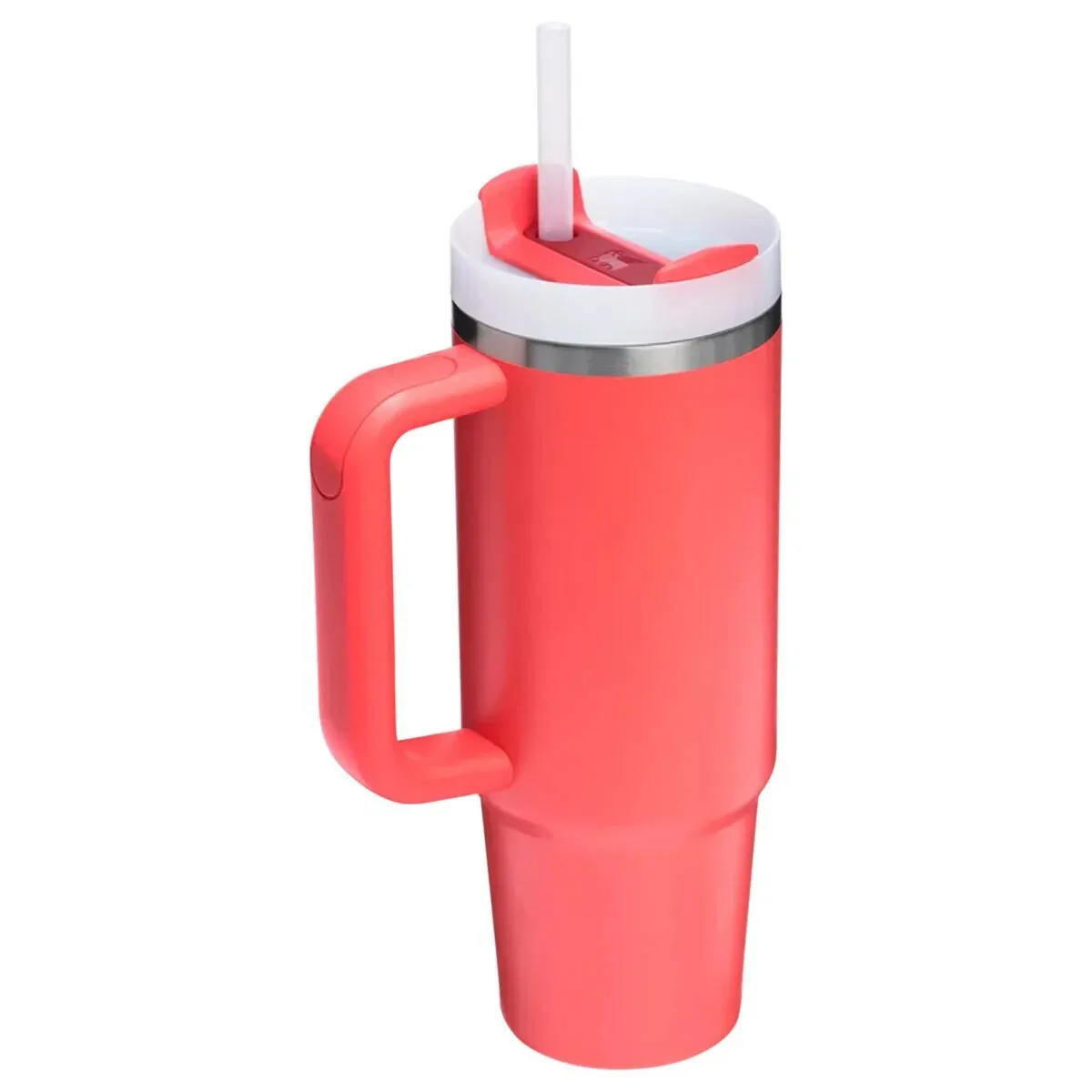 20250625095831_61b91a00 Stanley Quencher H2.0 FlowState Ανακυκλώσιμο Handled Tumbler Θερμός Ανοξείδωτο BPA Free 890ml Hot Coral με Καλαμάκι και Λαβή 10-10827-951 - Image 1