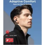 Soundcore by Anker Aeroclip Open Ear Bluetooth Handsfree Ακουστικά με Αντοχή στον Ιδρώτα και Θήκη Φόρτισης Midnight
