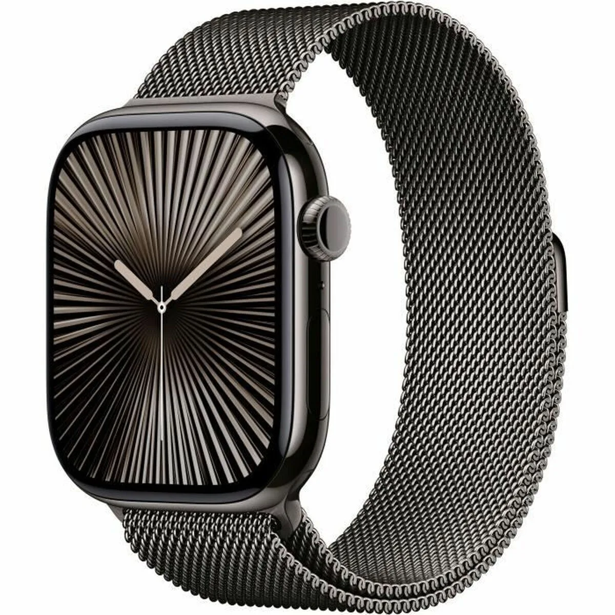 Apple Watch Series 10 Cellular Titanium 46mm Αδιάβροχο με eSIM και Παλμογράφο (Slate - Milanese Loop Slate - S/M) - Image 1