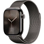 Apple Watch Series 10 Cellular Titanium 42mm Αδιάβροχο με eSIM και Παλμογράφο (Slate Titanium με Slate Milanese Loop)