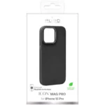 Puro Icon Mag Back Cover Σιλικόνης Μαύρο (iPhone 15 Pro) PUIPC15P61ICONMPBLK