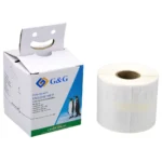 G&G RL-D-99014T-BK/WT-54MM101MM Αυτοκόλλητες Ετικέτες σε Ρολό 54x101mm