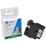 G&G Ταινία Ετικετογράφου 1m x 19mm RL-D-45803P-BK/WT-19MM7M