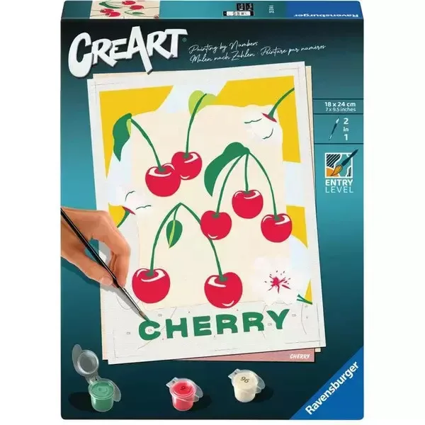 20250627160518_9b1dec43 Ravensburger Creart Paint By Numbers Adults Cherries - Image 1