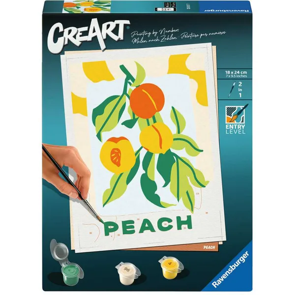 20250627160519_02b10ecd Ravensburger Creart Paint By Numbers Adults Peaches - Image 1