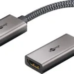 Goobay Μετατροπέας DisplayPort female σε HDMI female Χρυσό 1τμχ 75272
