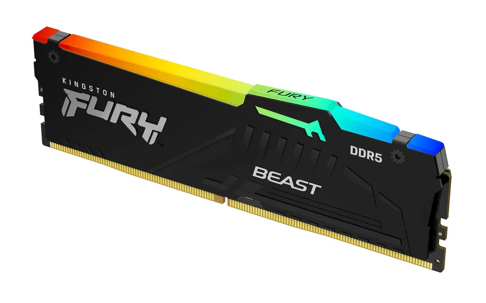 Kingston Fury Beast RGB DDR5 με Module 1x32GB και Ταχύτητα 5200 για Desktop KF552C40BBA-32 - Image 1