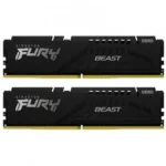 Kingston Fury Beast DDR5 16GB RAM με 2x8GB Modules και Ταχύτητα 5600 για Desktop KF556C40BBK2/16