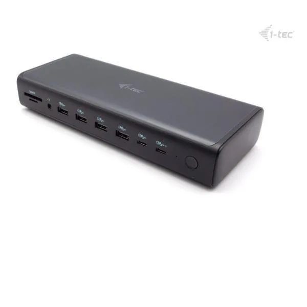 i-tec USB-C Docking Station με HDMI/DisplayPort 4K PD Ethernet και σύνδεση 4 Οθονών Μαύρο (CA6MONITORDOCKPDIT) - Image 1