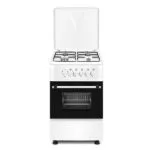 Ravanson KWGE-K550 Κουζίνα 70lt με Εστίες Φυσικού Αερίου Π50εκ. Λευκή