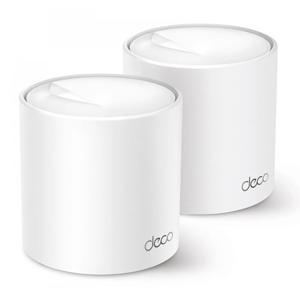 TP-LINK Deco X60 v3.20 WiFi Mesh Network Access Point Wi‑Fi 6 Dual Band (2.4 & 5GHz) σε Διπλό Kit - Image 1