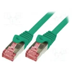 LogiLink S/FTP Cat.6 Καλώδιο Δικτύου Ethernet 0.5m Πράσινο 1τμχ CQ2025S
