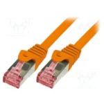 LogiLink S/FTP Cat.6 Καλώδιο Δικτύου Ethernet 0.5m Πορτοκαλί 1τμχ CQ2028S
