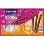 Vitakraft Cat Mini Λιχουδιές σε Stick με Γαλοπούλα / Αρνί για Ενήλικες Γάτες 6τμχ 36gr