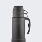 Thermos Ποτήρι Θερμός Γυάλινο 1lt Black