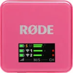 Rode Wireless GO Gen3 Σετ Ασύρματο Πυκνωτικό Μικρόφωνο Πέτου, Clip On Δημοσιογραφικό σε Ροζ Χρώμα