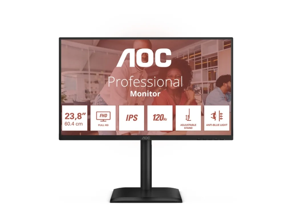 AOC 24E4U IPS HDR Monitor 23.8" FHD 1920x1080 με Χρόνο Απόκρισης 4ms GTG - Image 1