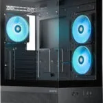 Chieftec VISTA Gaming Midi Tower Κουτί Υπολογιστή με Πλαϊνό Παράθυρο και ARGB Φωτισμό Μαύρο
