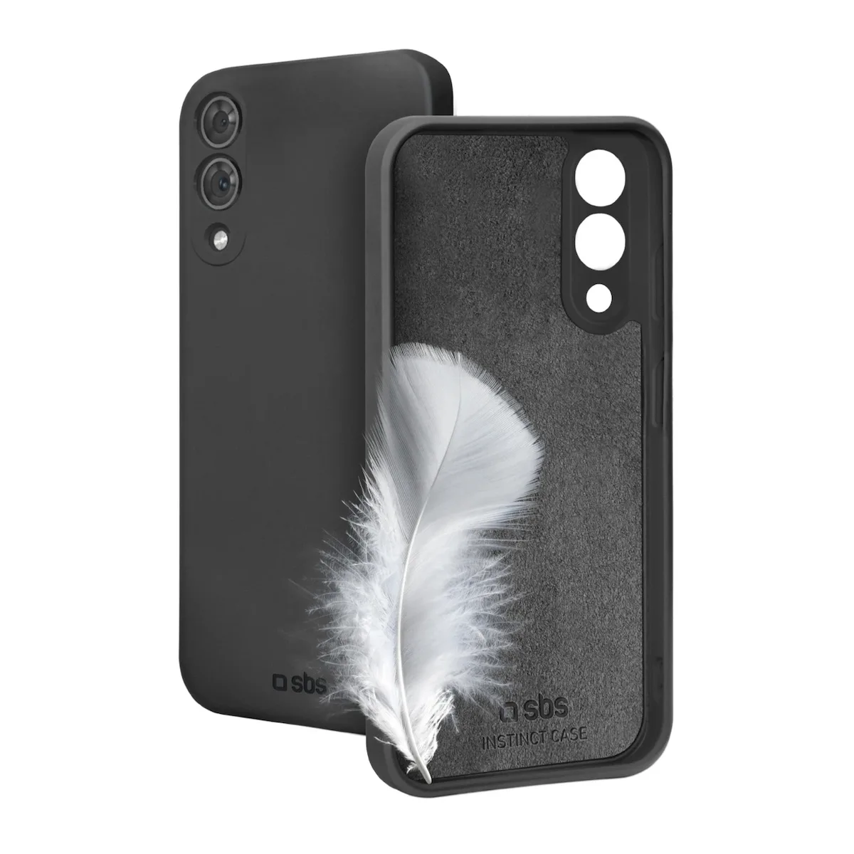 SBS Instinct Back Cover Σιλικόνης 0.8mm Μαύρο (Galaxy S25 Edge) - Image 1