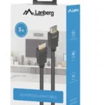 Lanberg HDMI 1.4 Cable HDMI male - HDMI male 3m Μαύρο (CA-HDMI-15CC-0030-BK)