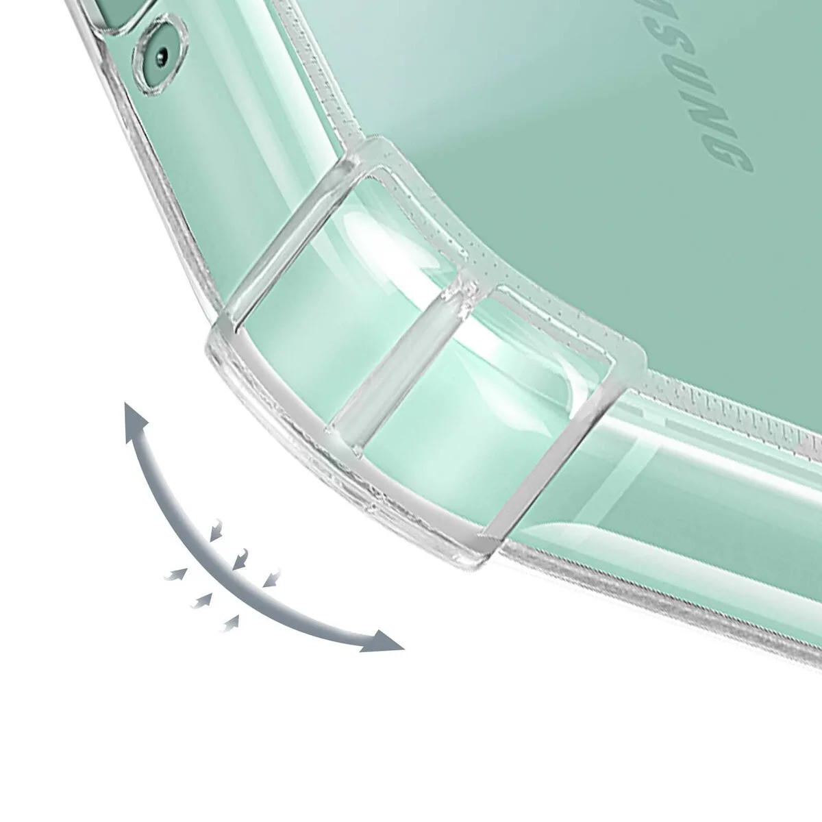 20250711121908_d3200267 Samsung Case Samsung Galaxy A26 Soft Silicone Corners Bumper Original Transparent - Image 1