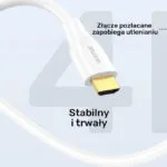 Unitek HDMI 2.0 Cable HDMI male - HDMI male 1m Λευκό C11090AWH03-1M