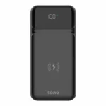 Savio BA-09 Power Bank 10000mAh με Θύρα USB-A και 2 Θύρες USB-C Μαύρο