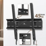 Maclean Energy MC-748A Βάση Τηλεόρασης Τοίχου έως 70" Ασημί