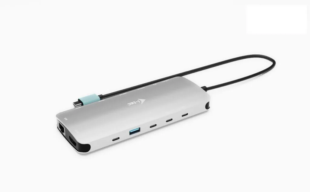 i-tec USB-C Docking Station με HDMI 4K PD Ethernet και σύνδεση 2 Οθονών Ασημί (C31NANOTRIPLEDOCKPD) - Image 1