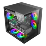 Mars Gaming Gaming Midi Tower Κουτί Υπολογιστή με Πλαϊνό Παράθυρο Μαύρο