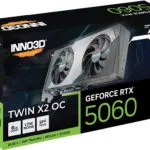 Inno 3D GeForce RTX 5060 8GB GDDR7 TWIN X2 OC Κάρτα Γραφικών N50602-08D7X-195070N