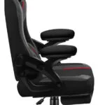 Huzaro Force 4.6 Carbon Υφασμάτινη Καρέκλα Gaming με Υποπόδιο Μαύρη