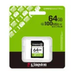 64gb Sd Memory Card Kingston Canvas Select Plus Uhs-i U1 V10 Read Speed Up To 100mb/s