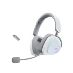Asus ROG Delta II Ασύρματο Over Ear Gaming Headset με σύνδεση Bluetooth / USB Λευκό