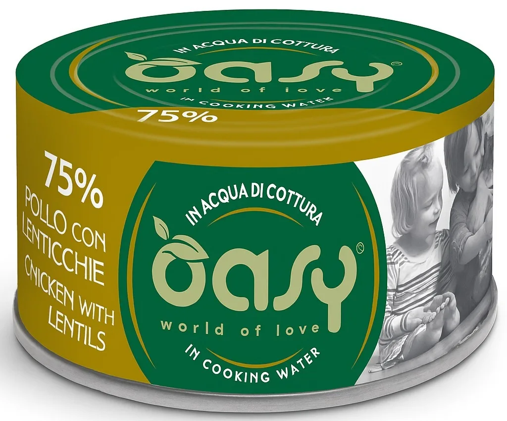 Oasy Love Υγρή Τροφή για Ενήλικες Γάτες σε Κονσέρβα με Κοτόπουλο, Κρέας, Ψάρια και Ρύζι χωρίς Σιτηρά & Γλουτένη 70gr - Image 1