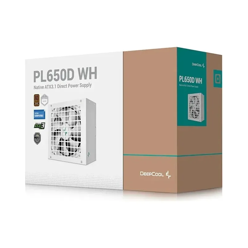Deepcool PL650D 650W Λευκό Τροφοδοτικό Υπολογιστή Full Wired 80 Plus Bronze - Image 1