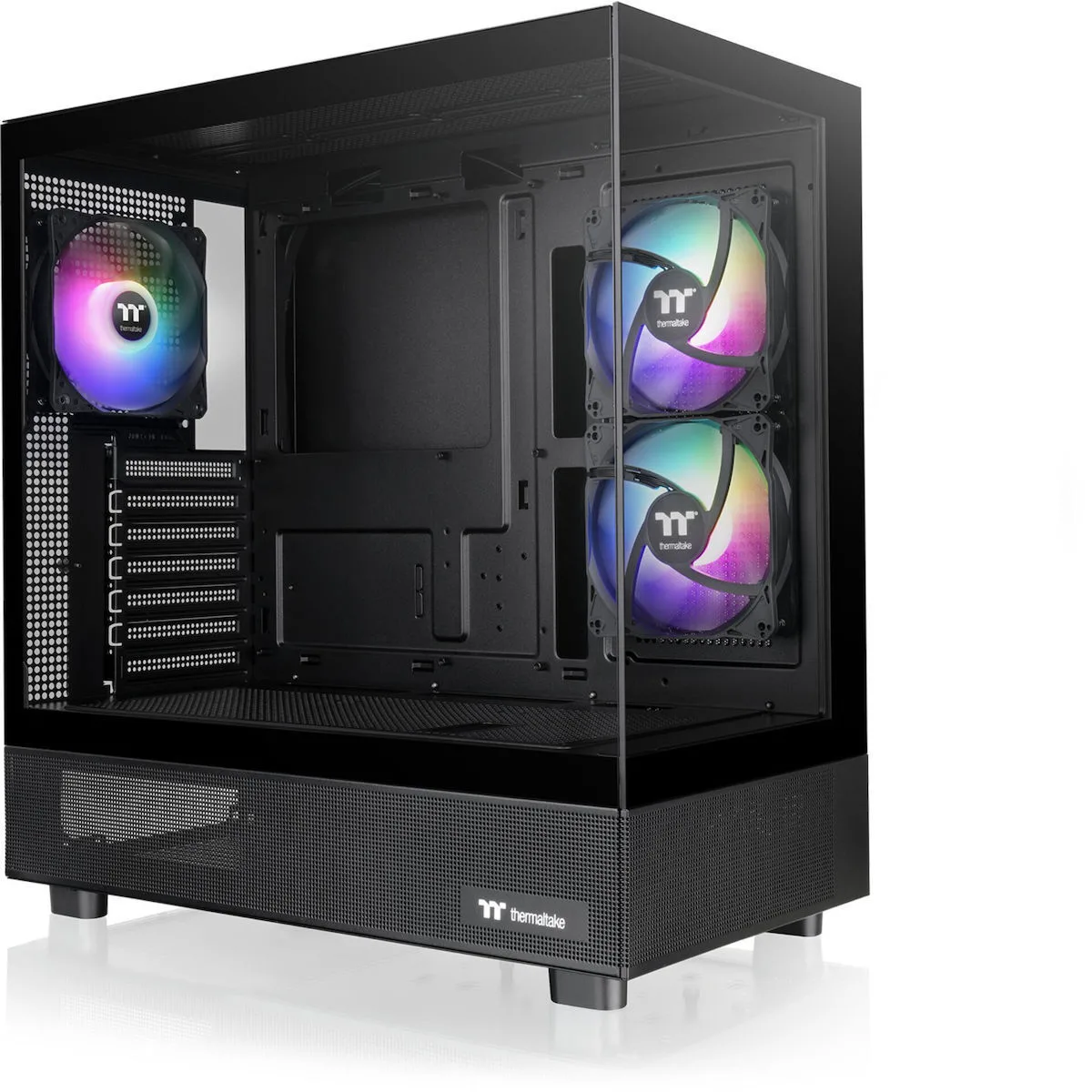 Thermaltake View 270 Plus TG ARGB Gaming Midi Tower Κουτί Υπολογιστή με Πλαϊνό Παράθυρο Black - Image 1