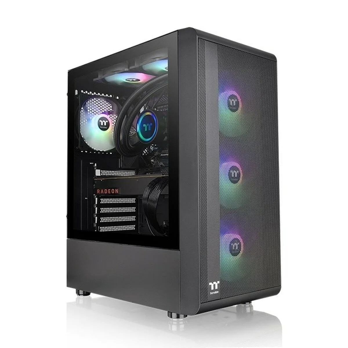 20250723094900_thermaltake_s200_tg_gaming_midi_tower_kouti_ypologisti_me_rgb_fotismo_mayro Thermaltake S200 TG Gaming Midi Tower Κουτί Υπολογιστή με Πλαϊνό Παράθυρο και RGB Φωτισμό Μαύρο - Image 1