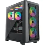 Xilence Xilent X XG151 Gaming Midi Tower Κουτί Υπολογιστή με RGB Φωτισμό Μαύρο