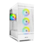 Sharkoon Rebel C50 RGB Gaming Midi Tower Κουτί Υπολογιστή με Πλαϊνό Παράθυρο Λευκό