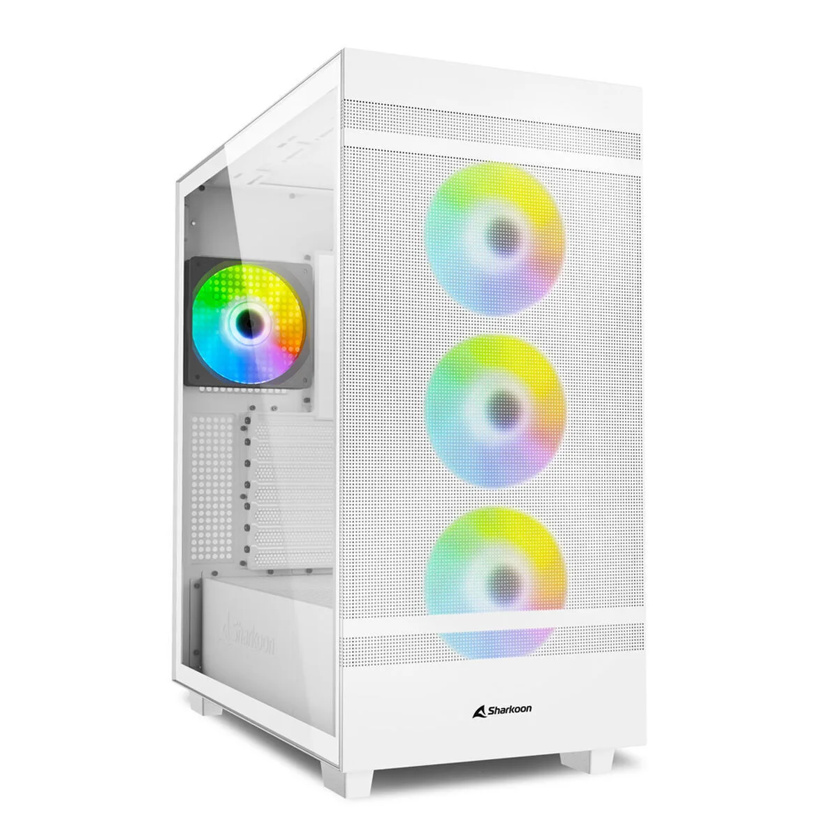 20250723094948_sharkoon_rebel_c50_rgb_gaming_midi_tower_kouti_ypologisti_me_plaino_parathyro_leyko Sharkoon Rebel C50 RGB Gaming Midi Tower Κουτί Υπολογιστή με Πλαϊνό Παράθυρο Λευκό - Image 1