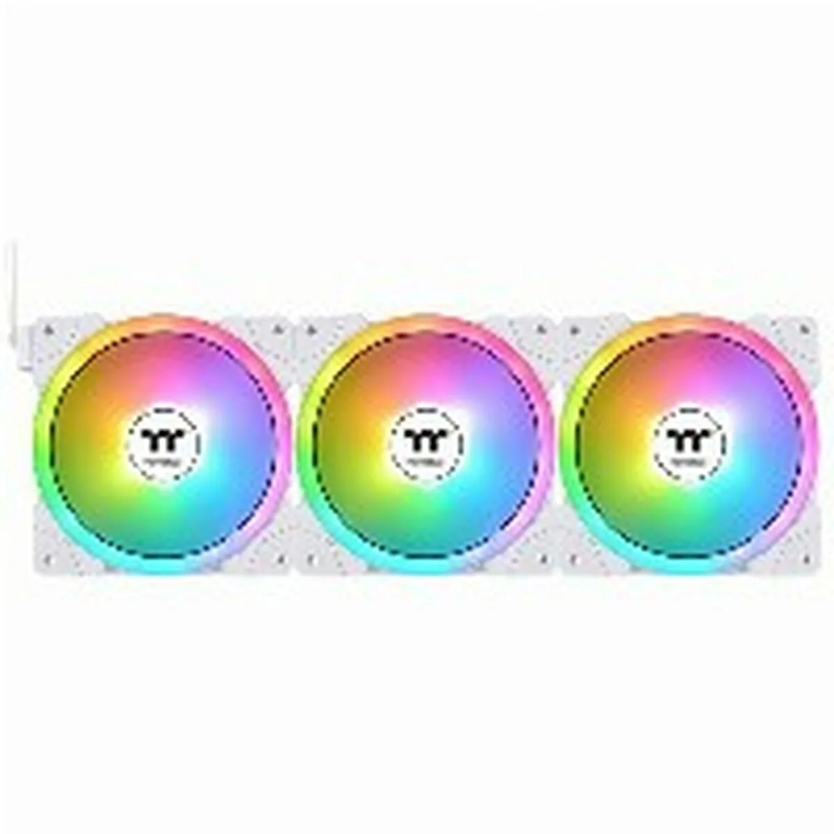 Thermaltake Swafan Ex12 TT Premium Edition Case Fan 120mm με RGB Φωτισμό και Σύνδεση 3-Pin / 4-Pin PWM 3τμχ Λευκό - Image 1