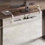 Maclean Energy Στήριγμα Καλωδίων Λευκό MC-103 W 1τμχ